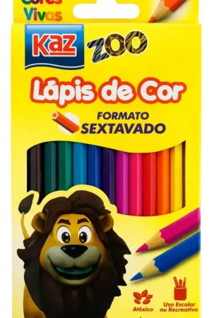 Lápis de Cor Sextavado 12 cores